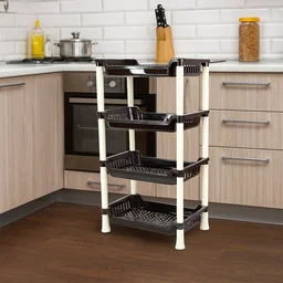 Plastic Storage Rack – 4-Layer Multi-Purpose Organizer