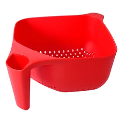 Plastic Strainer Bowl – Ergonomic Handle & Quick Drainage