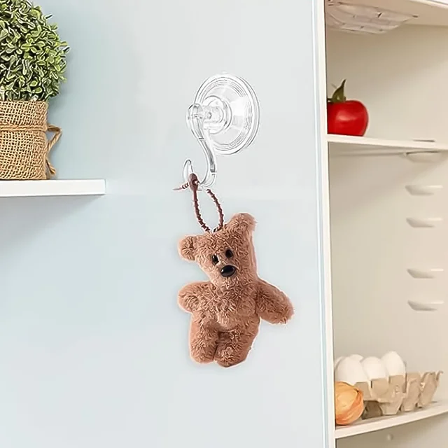Plastic Suction Cup Hooks – Strong Hold & Reusable 4-Pc Set