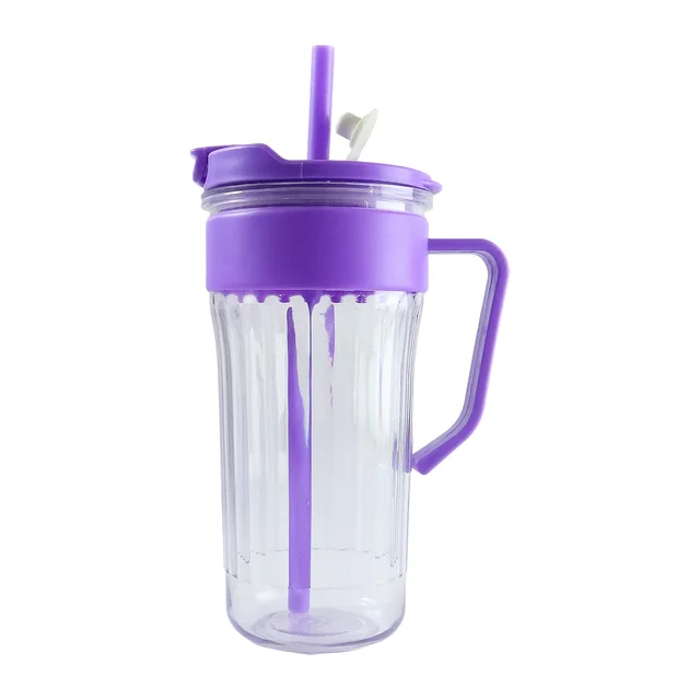 Plastic Tumbler for Kids – Spill-Free 500ml with Straw & Handle