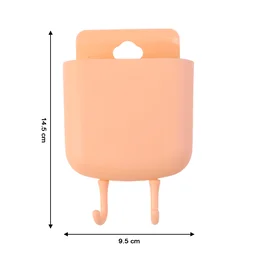 Plastic Wall Mounted Mobile Charging Holder Set – Space Saving 4 Pc