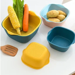 Plastic Washing Bowl – Drainer & Strainer Basket | Vastate
