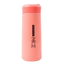 Plastic Water Bottle – Leak-Proof Pink 400ML Bottle with Strap