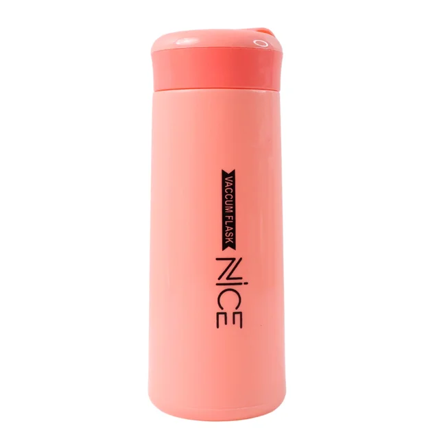 Plastic Water Bottle – Leak-Proof Pink 400ML Bottle with Strap