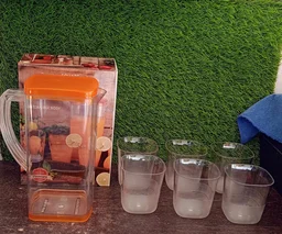 Plastic Water Jug Set 2L with 6 Glasses – BPA-Free | hydrozilla