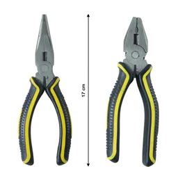 Pliers Set – 2 Pc Combination & Long Nose with Anti-Slip Grip