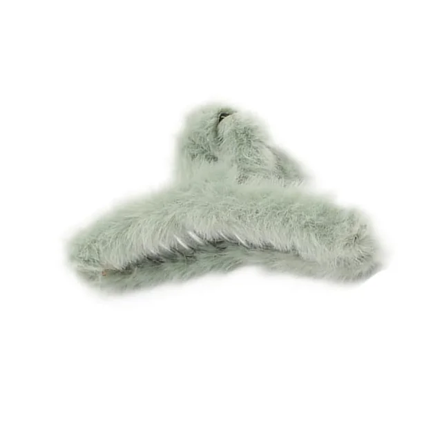 Plush Hair Claw Clip – Soft, Non-Slip & Stylish | Calm & Curl