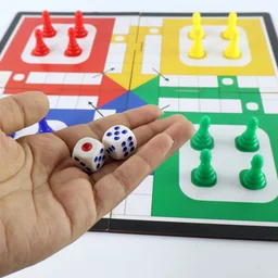 Pocket Ludo Game – Foldable Travel Board Set for Kids & Family