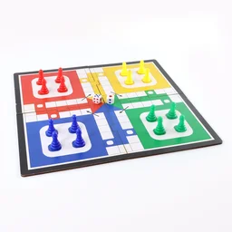 Pocket Ludo Game – Foldable Travel Board Set for Kids & Family