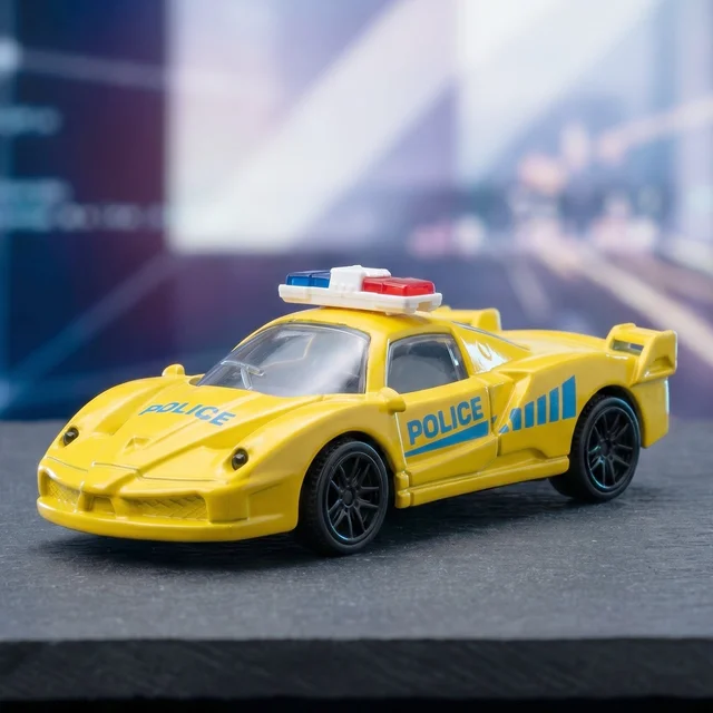 Police Mini Toy Car – Realistic Pull-Back Friction Vehicle