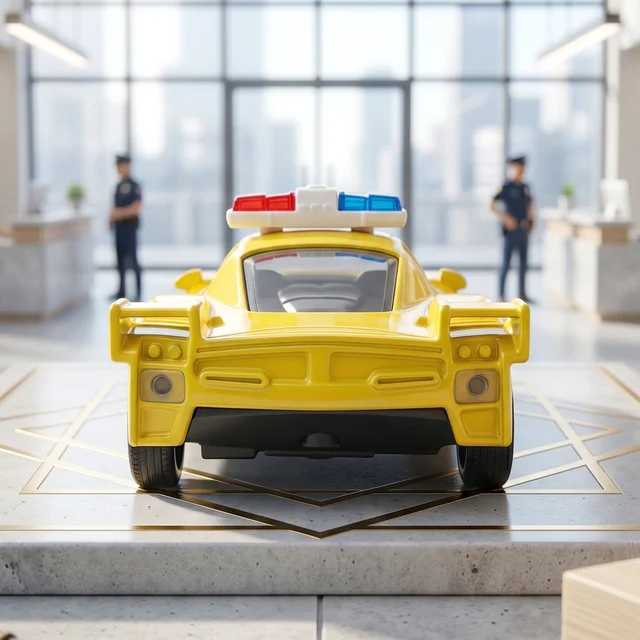 Police Mini Toy Car – Realistic Pull-Back Friction Vehicle
