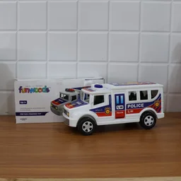 Police Van Toy – Friction Powered Realistic Kids Vehicle