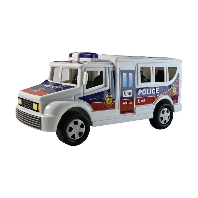 Police Van Toy – Friction Powered Realistic Kids Vehicle