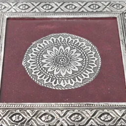 Pooja Chowki – Silver Square Bajot for Home Temple | Styleva