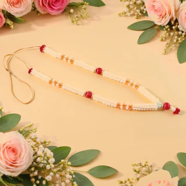 Pooja Gajra Garland – Traditional Floral Decorative Accessory