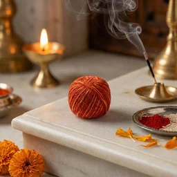 Pooja Kalawa Moli Sacred Cotton Thread – Traditional Puja Essential