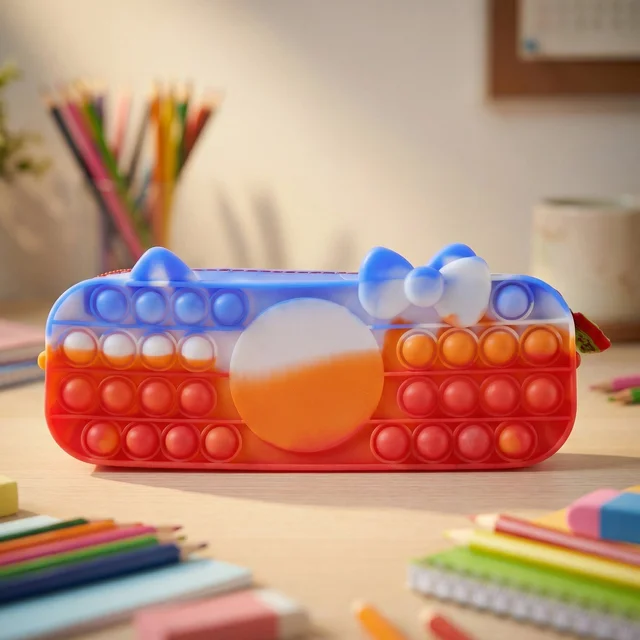Pop It Pencil Pouch – Stress-Relief Fidget Storage for Kids