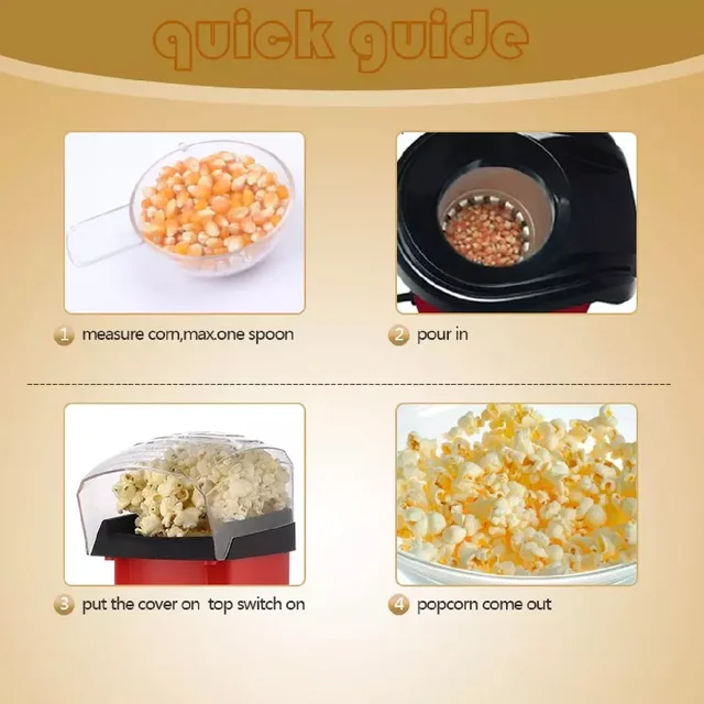 Popcorn Maker Machine – Electric Hot Air for Home | Indo Glow