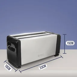 Pop-Up Toaster 1200W – 4-Slice Adjustable Browning Stainless Steel