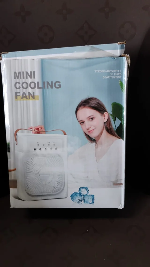 Portable Air Cooler Fan – Personal Cooling with 7-Color Light