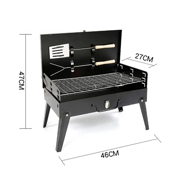 Portable Barbecue Grill – Stainless Steel Compact Briefcase | FirePot