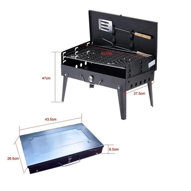 Portable Barbecue Grill – Stainless Steel Compact Briefcase | FirePot