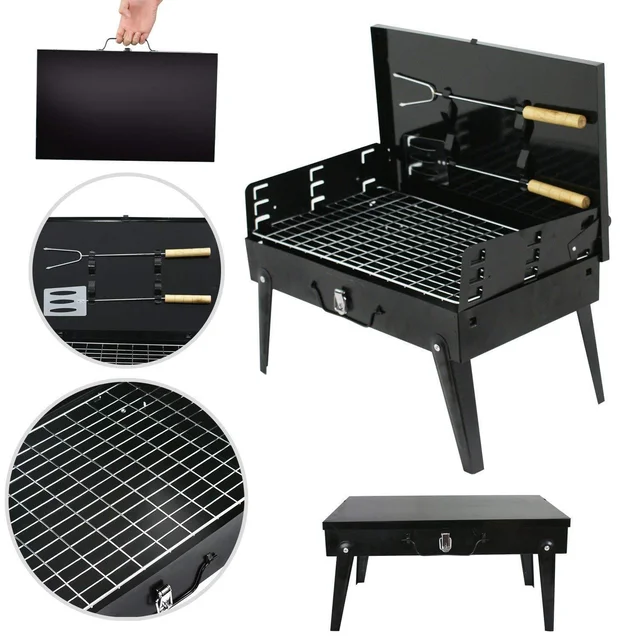 Portable Barbecue Grill – Stainless Steel Compact Briefcase | FirePot