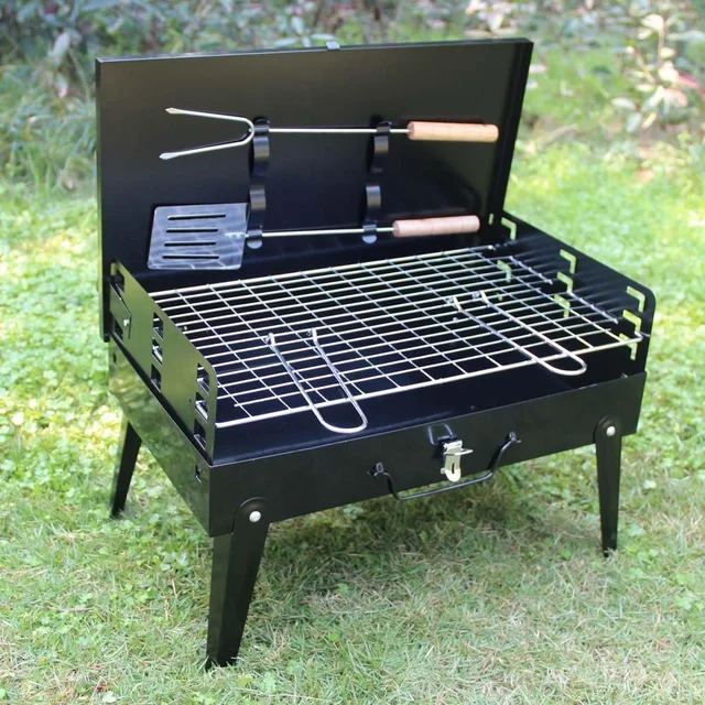 Portable Barbecue Grill – Stainless Steel Compact Briefcase | FirePot