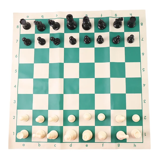 Portable Chess Set – Big, Foldable, Travel-Friendly Vinyl Board