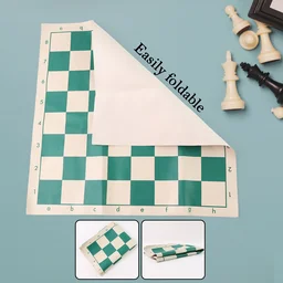 Portable Chess Set – Big, Foldable, Travel-Friendly Vinyl Board