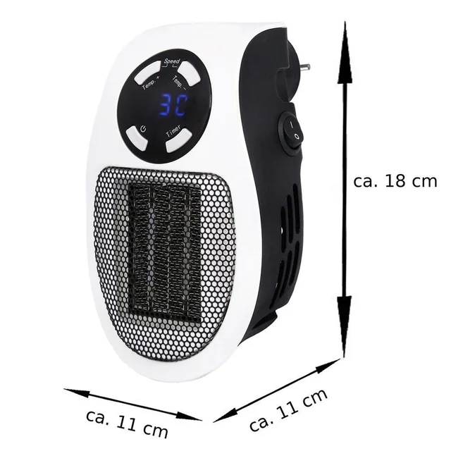 Portable Electric Heater – Compact 500W Fan | Dabster