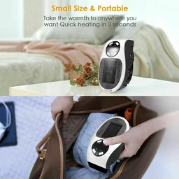 Portable Electric Heater – Compact 500W Fan | Dabster