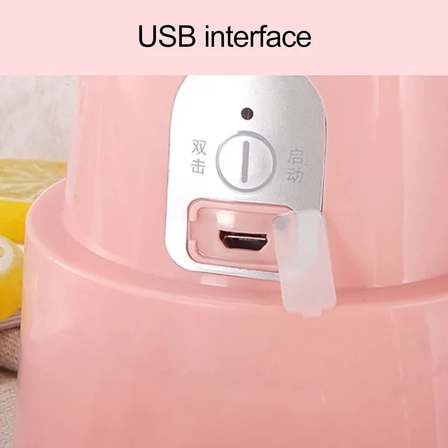 Portable Electric Juicer – 6 Blades 500ml Blender | Chef’s Embrace