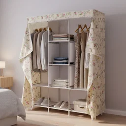 Portable Fabric Wardrobe Closet – 8 Spacious Compartments & Foldable Design