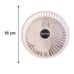 Portable Foldable USB Desktop Fan with Adjustable Height Stand (1 Pc)
