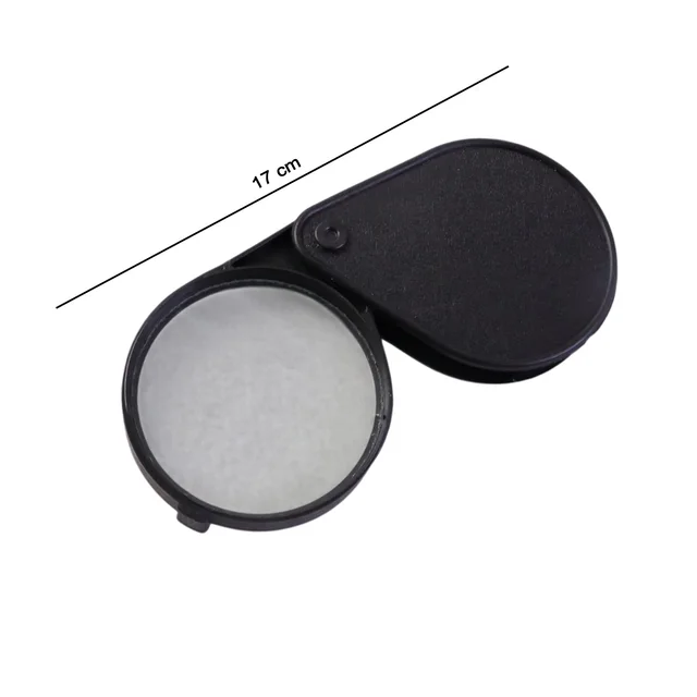 Portable Handheld Magnifying Glass – High Clarity with Folding Case