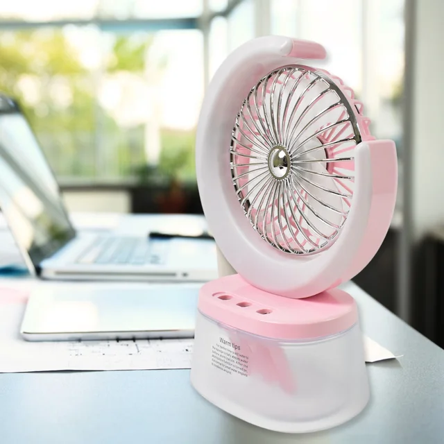 Portable Humidifying Fan – LED Light & USB | Airvanta