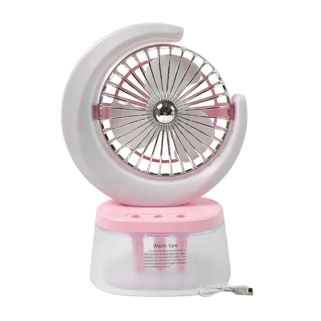 Portable Humidifying Fan – LED Light & USB | Airvanta