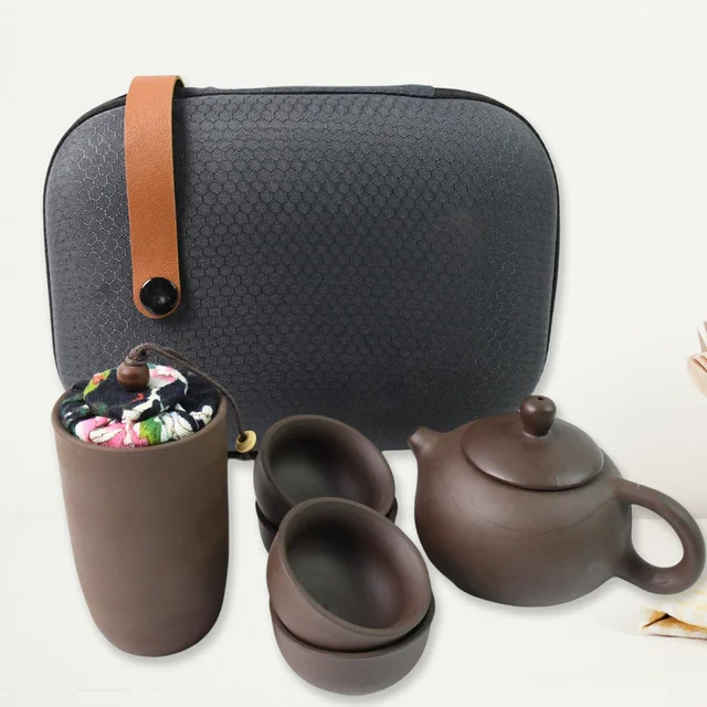 Portable Kung Fu Tea Set – Complete 6-Piece Travel Kit for Tea Lovers