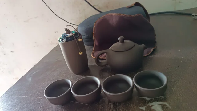 Portable Kung Fu Tea Set – Complete 6-Piece Travel Kit for Tea Lovers
