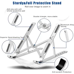 Portable Laptop Stand – 6-Angle Metal Riser for Desk | Wiregenix