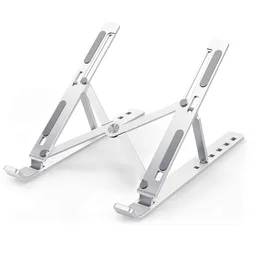 Portable Laptop Stand – 6-Angle Metal Riser for Desk | Wiregenix