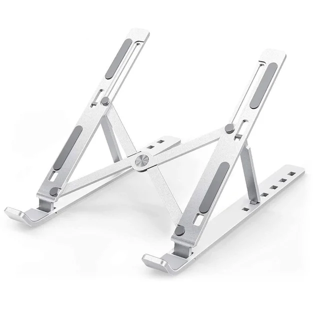 Portable Laptop Stand – 6-Angle Metal Riser for Desk | Wiregenix