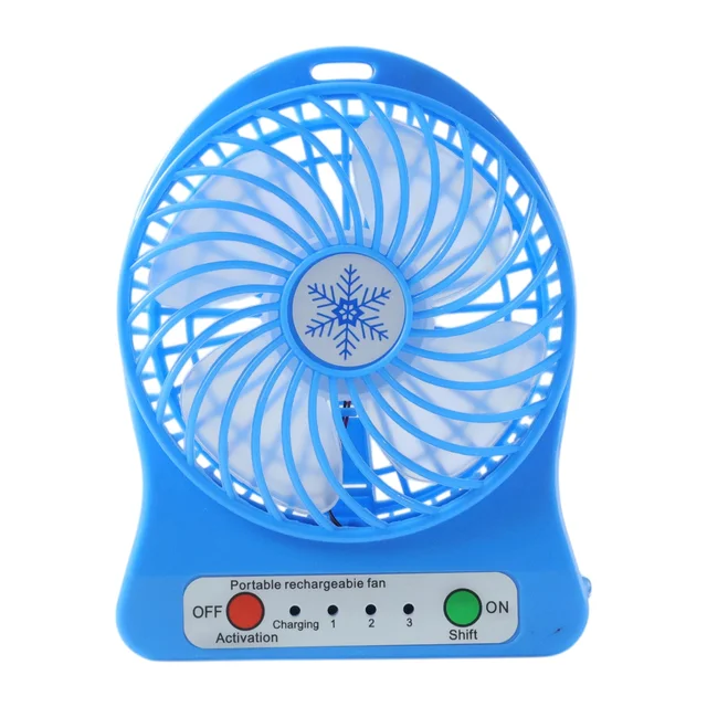 Portable Mini Table Fan – Rechargeable with Detachable Battery