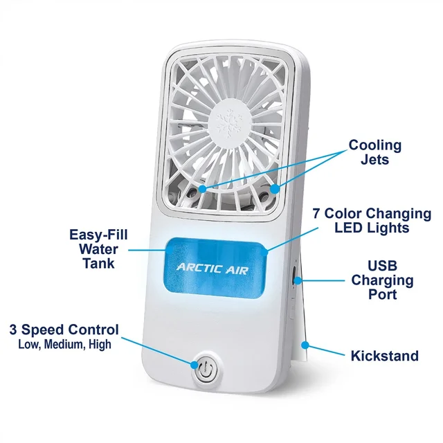 Portable Personal Air Cooler – Cordless & USB Rechargeable | Voltronic