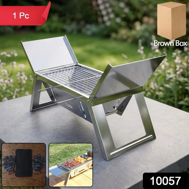 Portable Stainless Steel Grill – Compact Outdoor BBQ Solution
