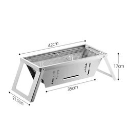 Portable Stainless Steel Grill – Compact Outdoor BBQ Solution