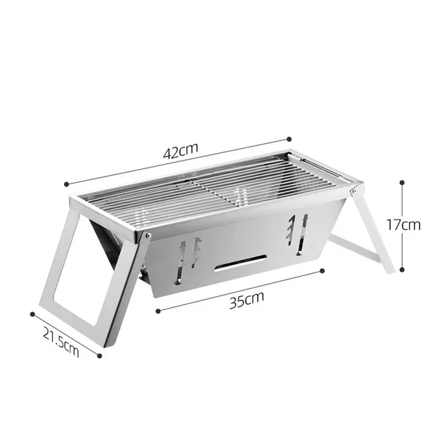 Portable Stainless Steel Grill – Compact Outdoor BBQ Solution