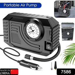 Portable Tire Inflator – 12V Air Compressor with Gauge | RaceVault