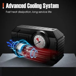 Portable Tire Inflator – 12V Air Compressor with Gauge | RaceVault